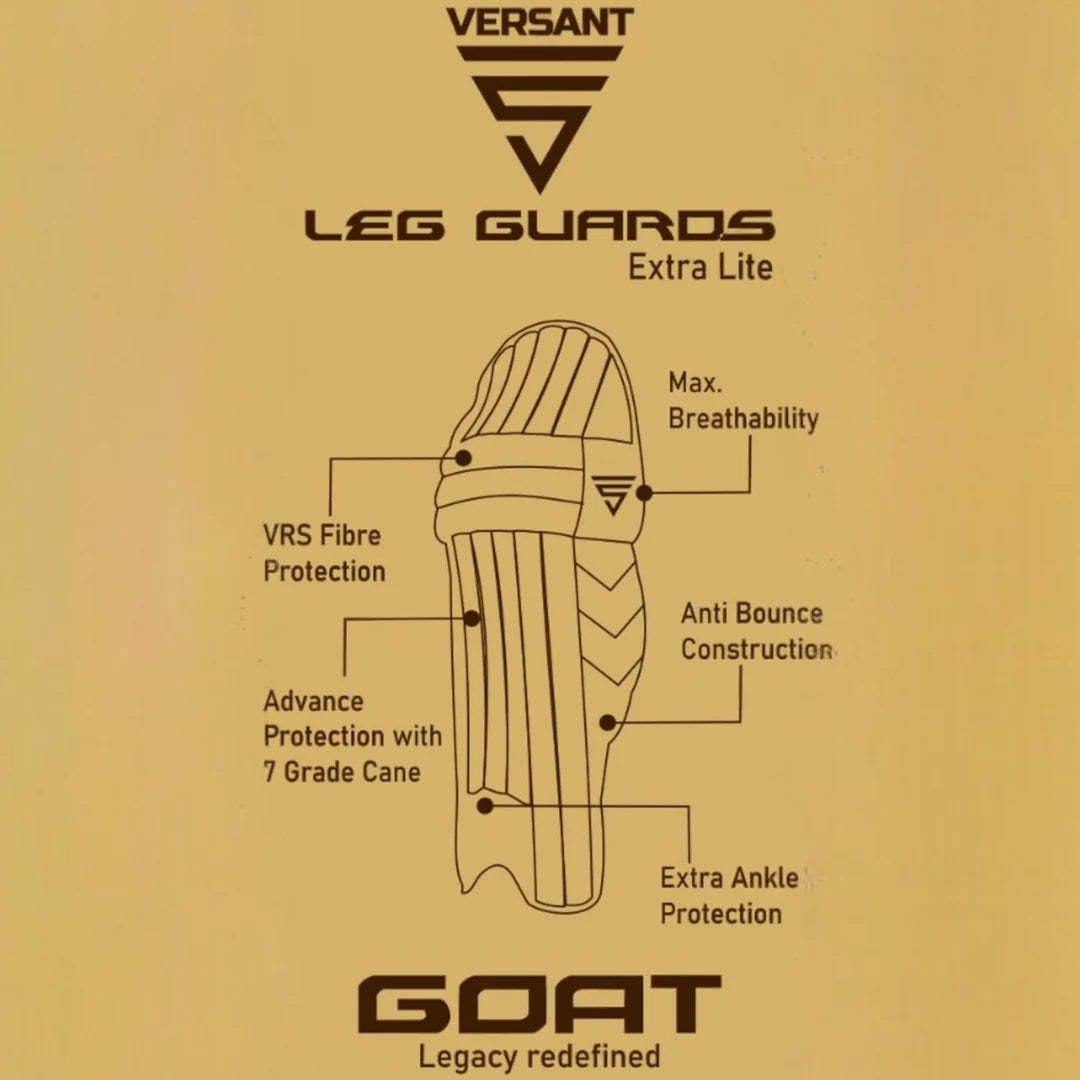 Versant Goat Series Cricket Royal Blue Batting Leg Guard Pads