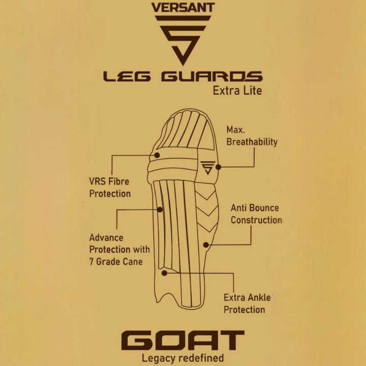 Versant Goat Series Cricket Royal Blue Batting Leg Guard Pads